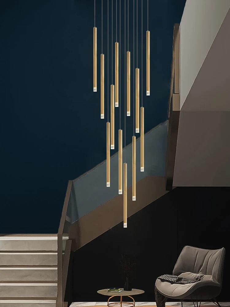 Dorset Staircase Tube Chandelier