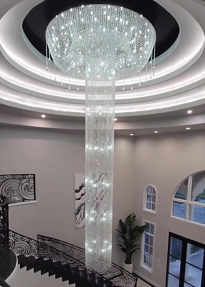 Kresta Extra Large Waterfall Crystal Chandelier