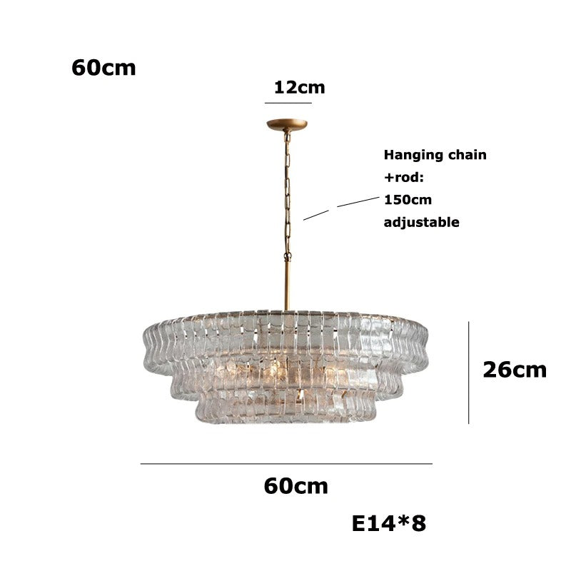 Klaro Glass Chandelier