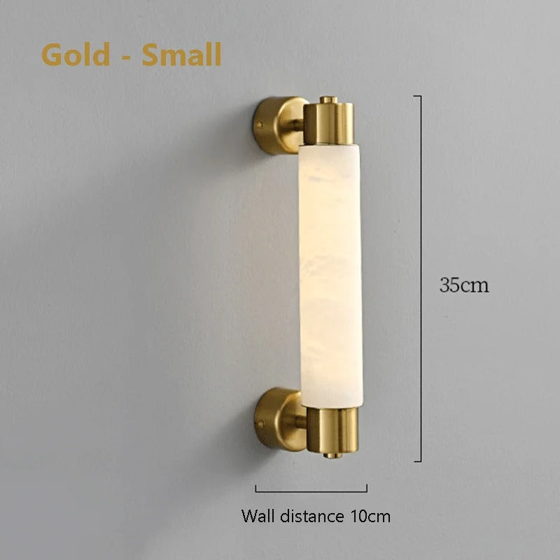 Alvessa Tube Alabaster Wall Lamp