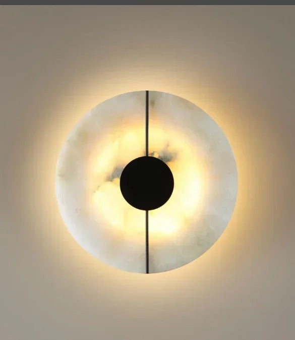 Ethereal Moon Marble Wall Lamp