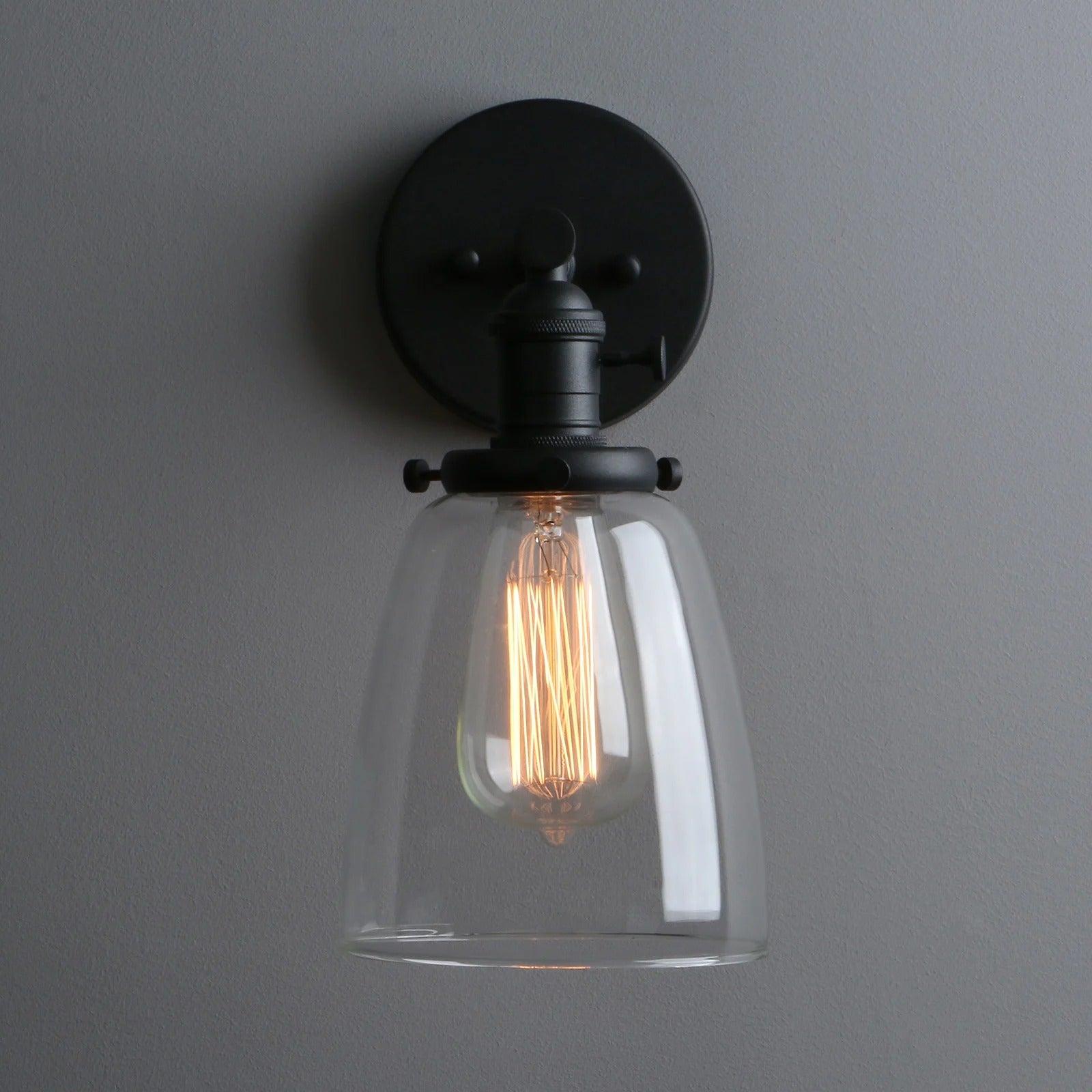 Glassmere Clear Glass Wall Lamp