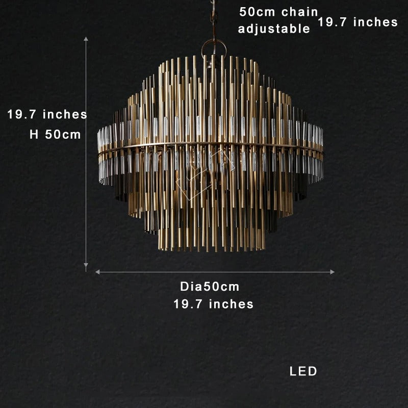 Indus Glass Bar Pendant Light