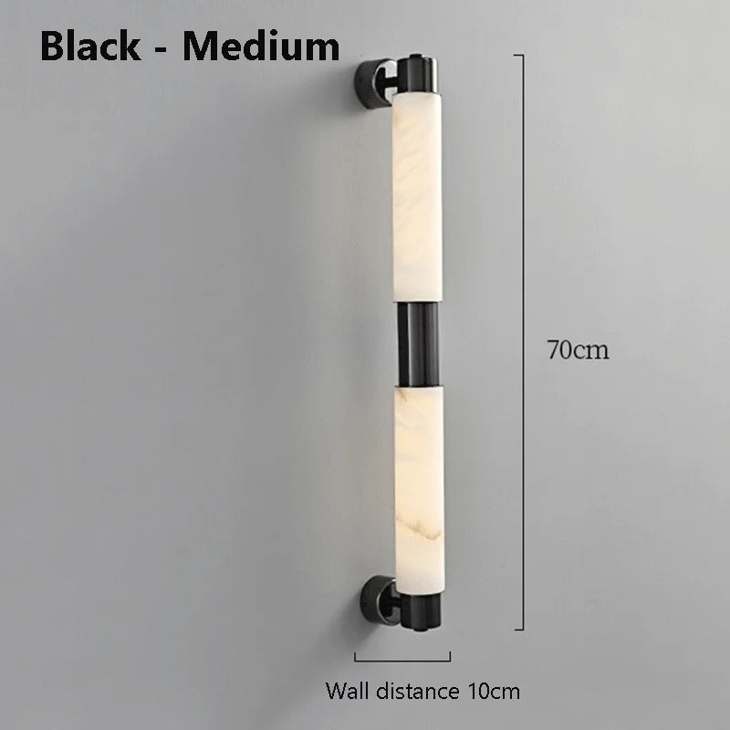 Alvessa Tube Alabaster Wall Lamp
