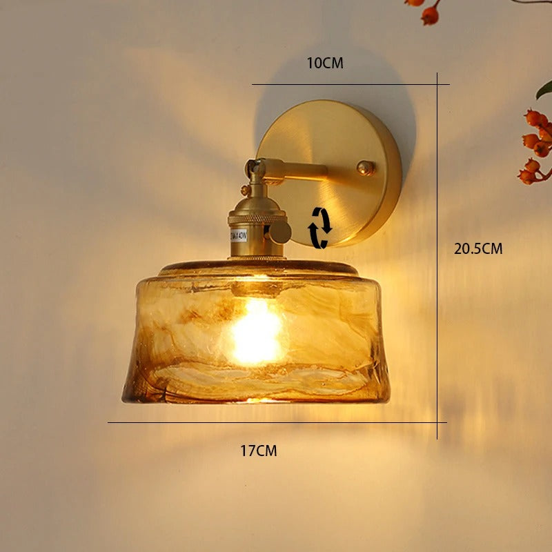 Elyndor Glass Wall Lamp