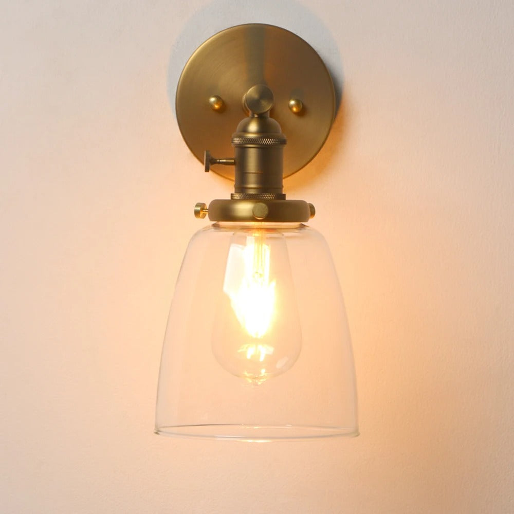 Glassmere Clear Glass Wall Lamp