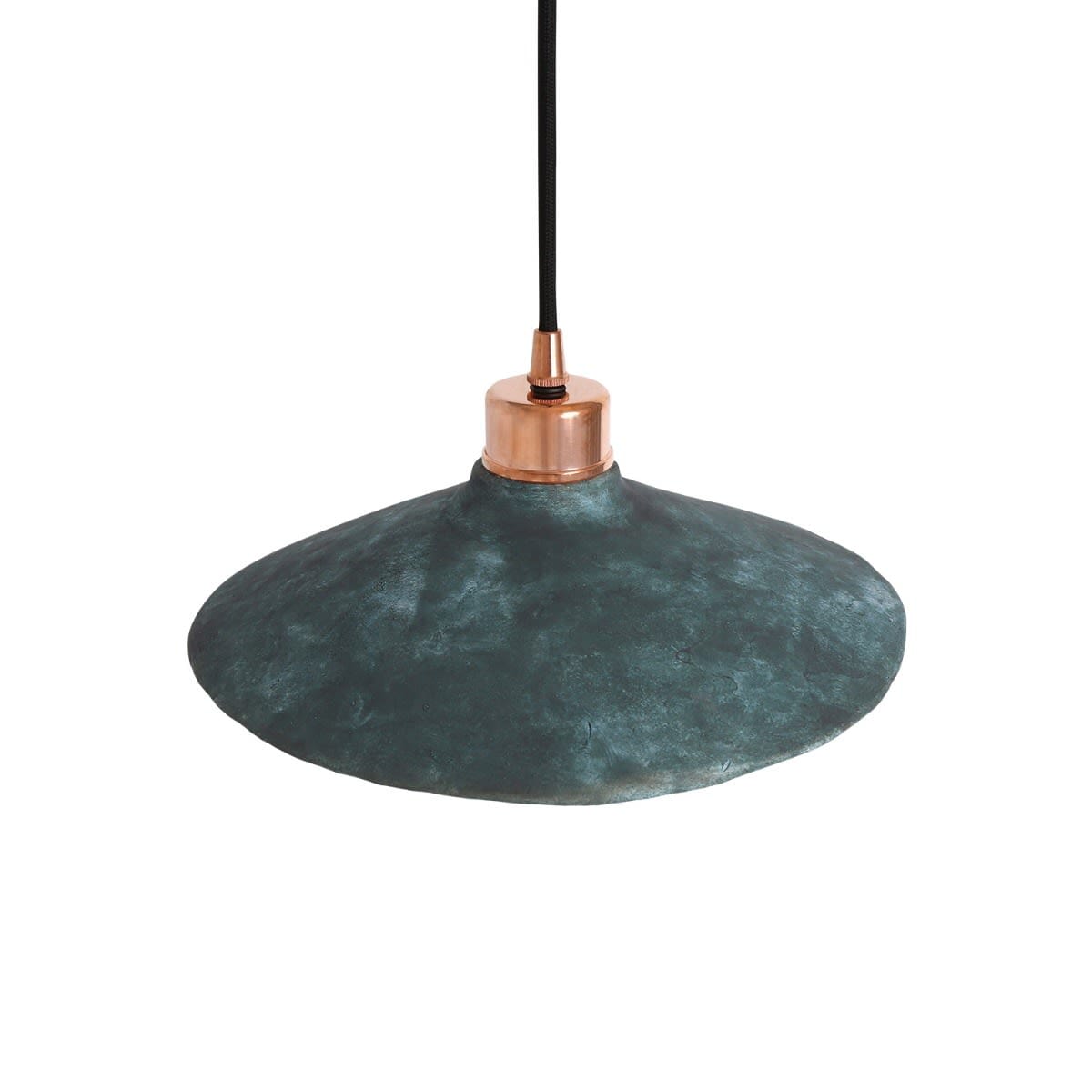 Pyrus Organic Ceramic Pendant Light 28cm, Blue Earth