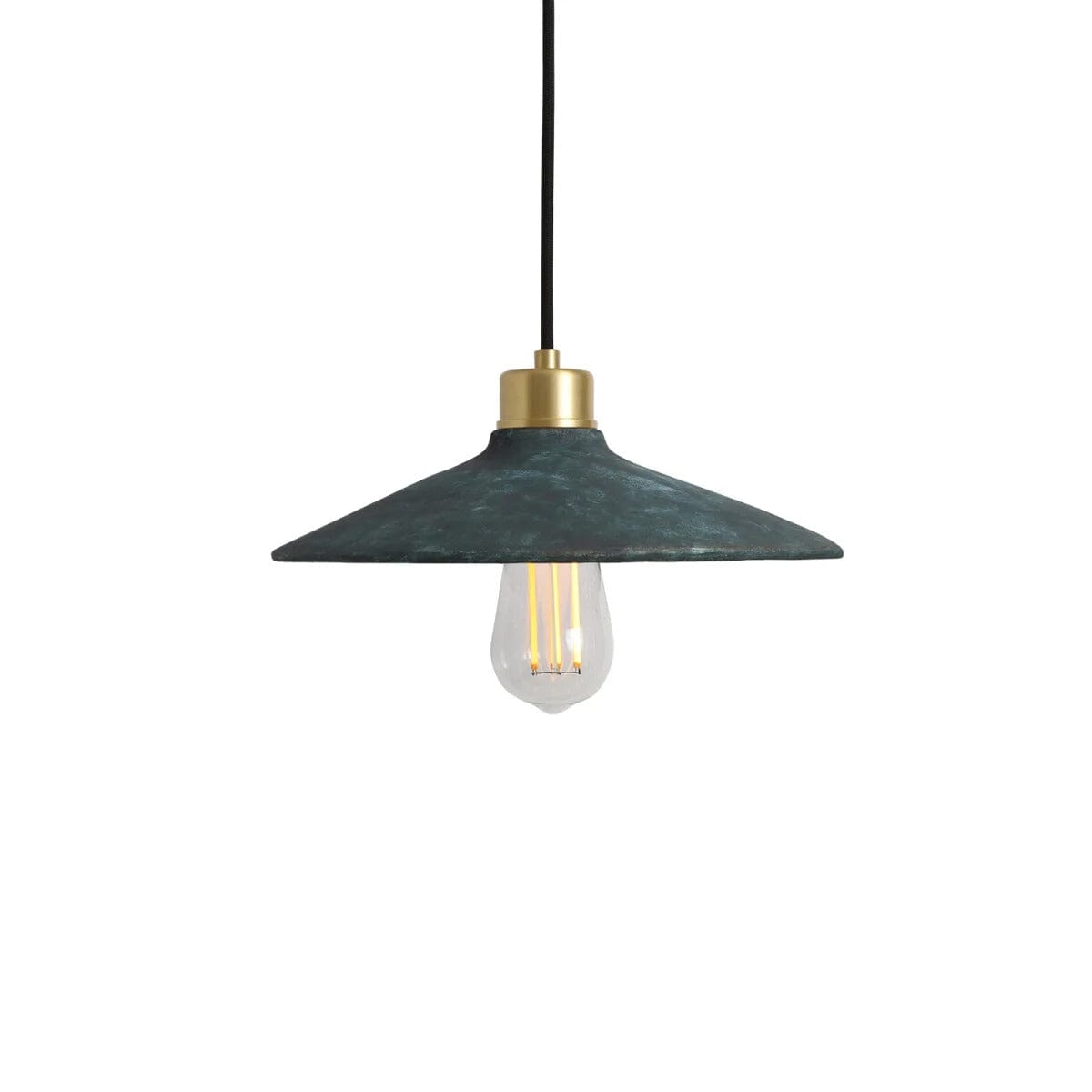 Pyrus Organic Ceramic Pendant Light 28cm, Blue Earth