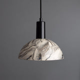 Kauri Marbled Ceramic Dome Pendant Light 20cm