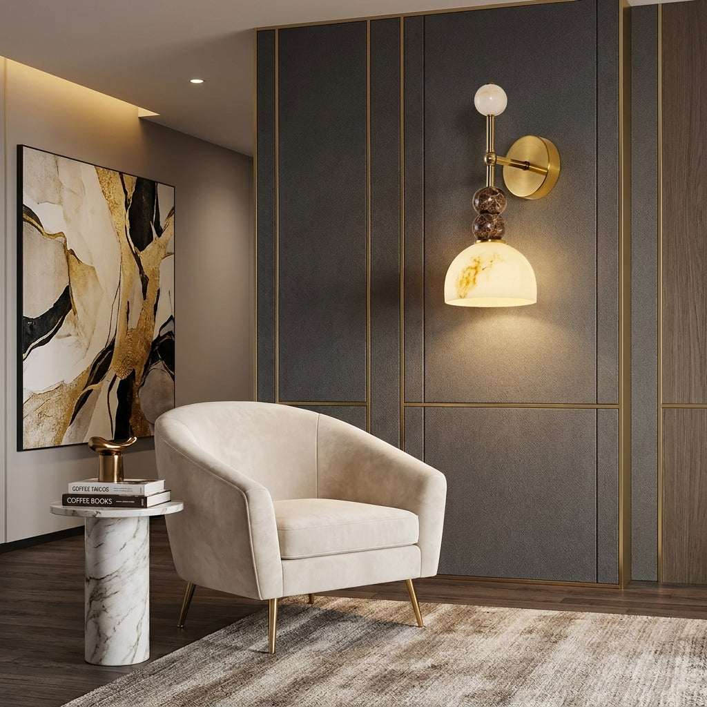 Aurela Spanis Marble Wall Lamp