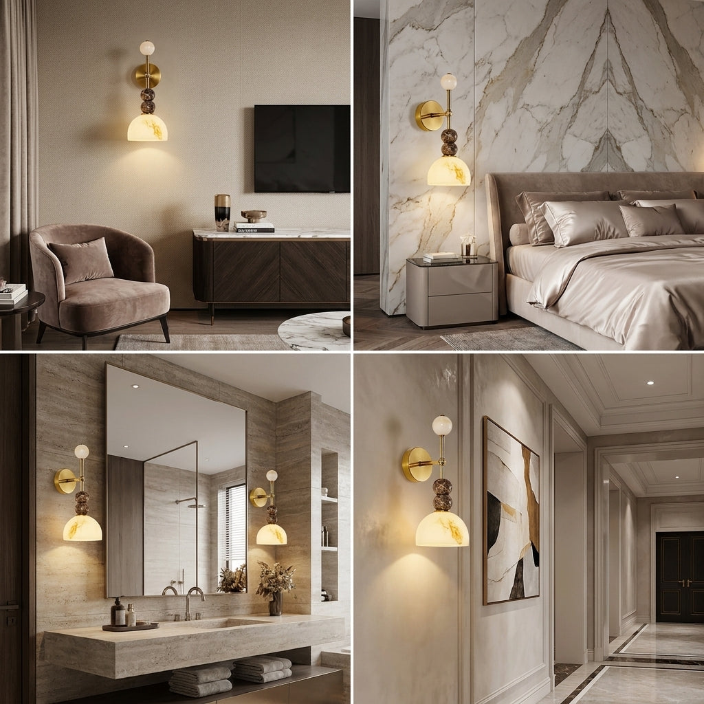 Aurela Spanis Marble Wall Lamp