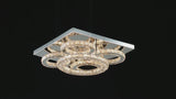 Nina 5 Ring Crystal Control Smart LED Chandelier