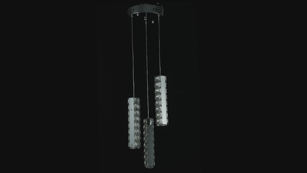 Vertical Crystal Luxury LED Chandelier