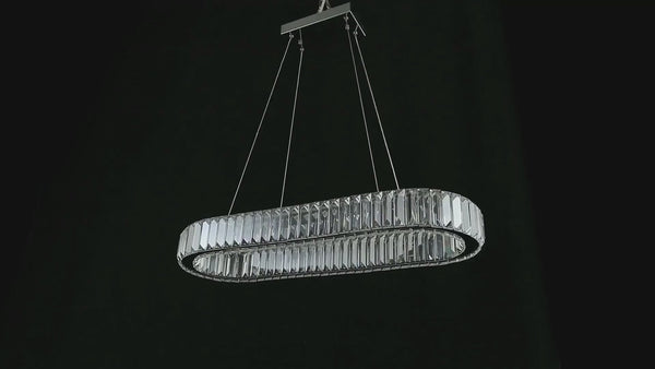 Tommy Crystal Oval Chandelier