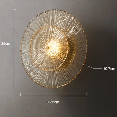 Glass Post Modern Wall Light