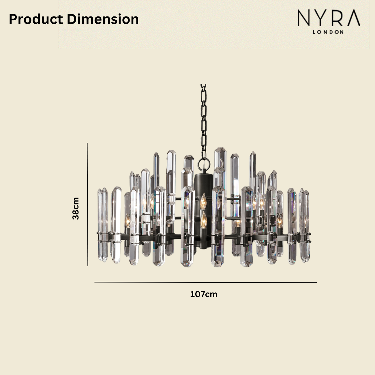 Blume Crystal Chandelier