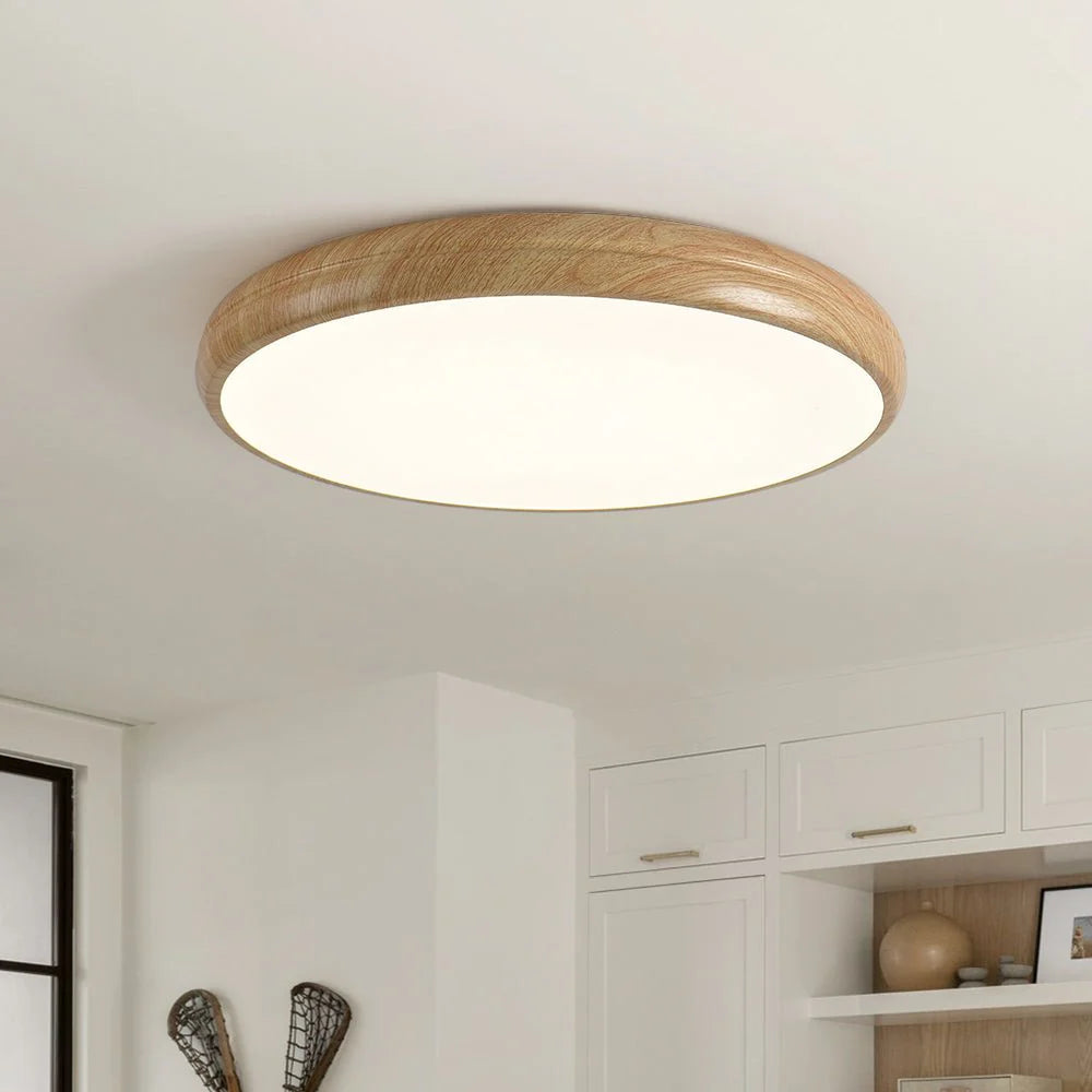 Nimra Wood Grain Ceiling Light