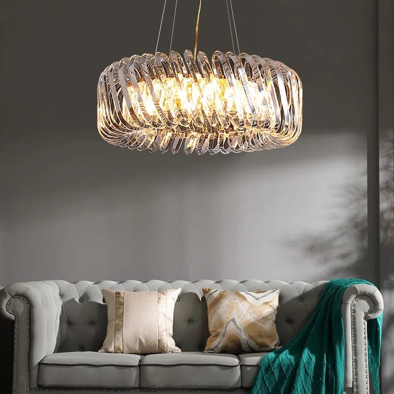 Crystal Round Lamparas Chandelier