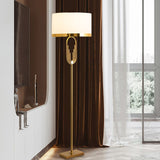 Golden Art Deco Floor Lamp