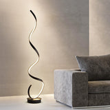 Living Room Sofa Simple Spiral Line Wave Floor Lamp