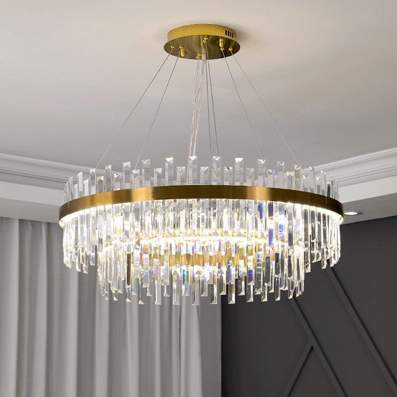 Dual Crystal Chandelier
