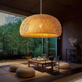 Bamboo basket lampshade