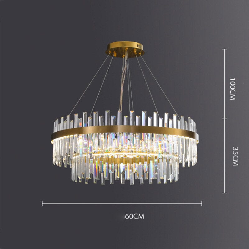 Dual Crystal Chandelier