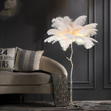 Ostrich Feather Floor Lamp