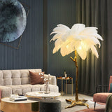 Ostrich Feather Floor Lamp