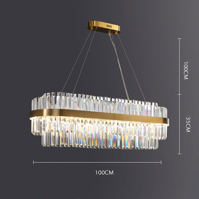 Dual Crystal Chandelier