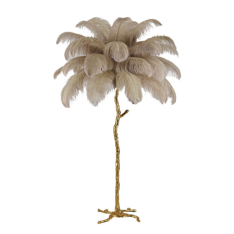 Ostrich Feather Floor Lamp