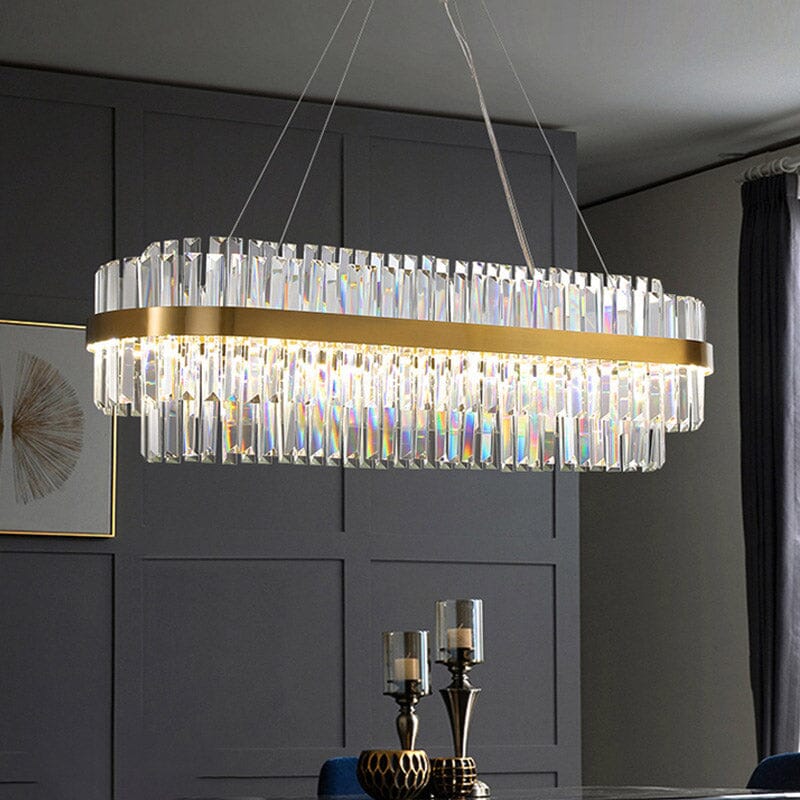Dual Crystal Chandelier