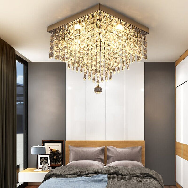 Classic K9 Crystal Square Chandelier