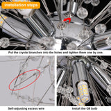 Crystal Dandelion pendant light
