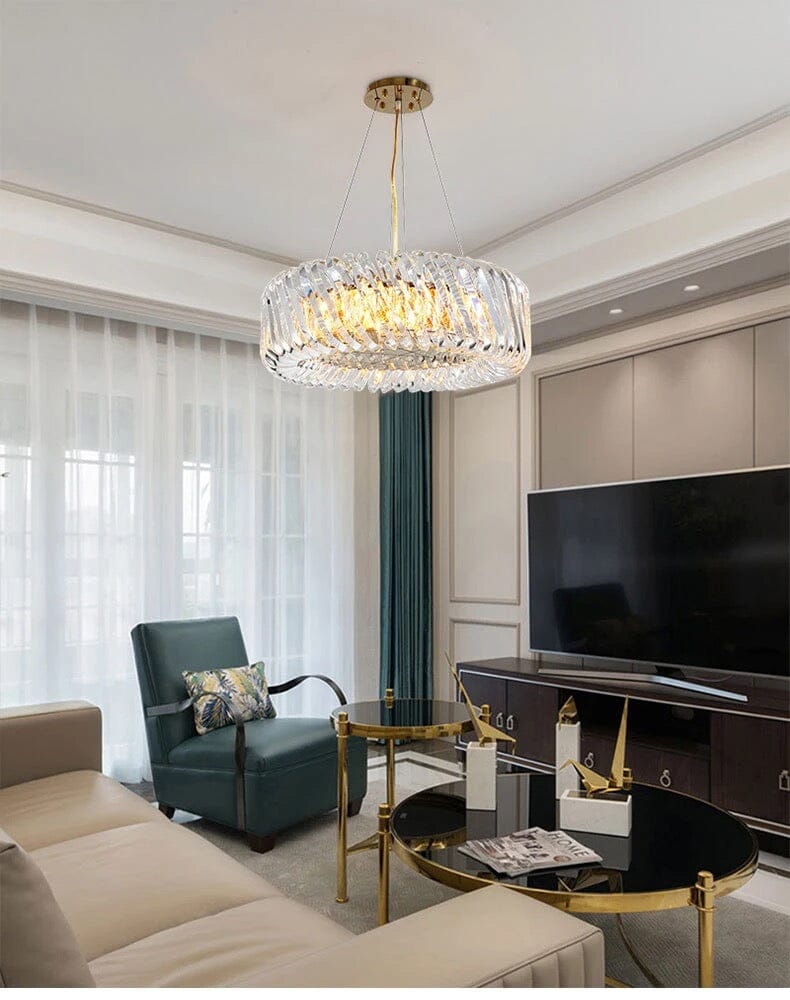 Crystal Round Lamparas Chandelier