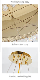 Crystal Round Lamparas Chandelier