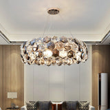 Kara Post-modern Crystal Wrought Iron Chandelier