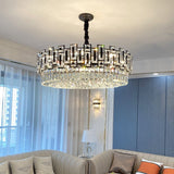 Charzetta Crystal Black Chandelier