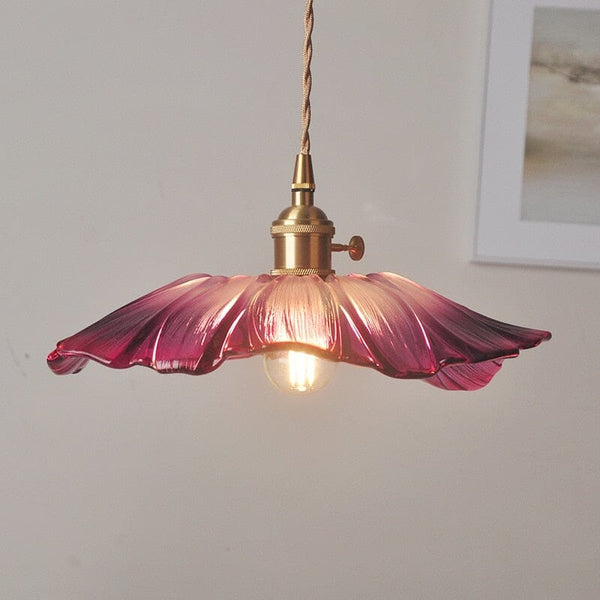 Flower Glass Pendant and wall lamps