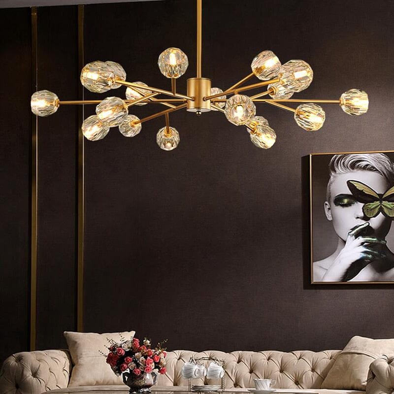 Modern Crystal Ball LED Chandelier