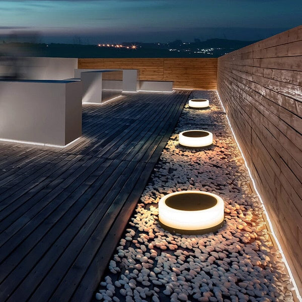 Outdoor Column Head Lawn Lamp Villa