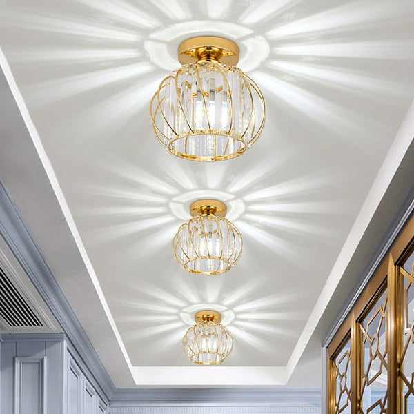 Crystal Glass Loft Modern LED Chandelier