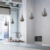 Chrome LED Water Drop Pendants