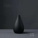 Japanese Black Ceramic Designer Vase