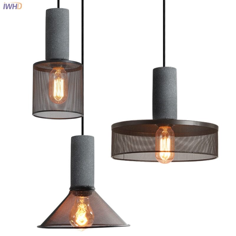 Stunning Urban Loft Stone And Metal Pendants image