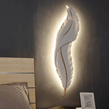 Nordic Decorative LED Feather Wall Lamp