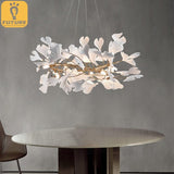 Modern Design Porcelain Leaves Pendant Lights