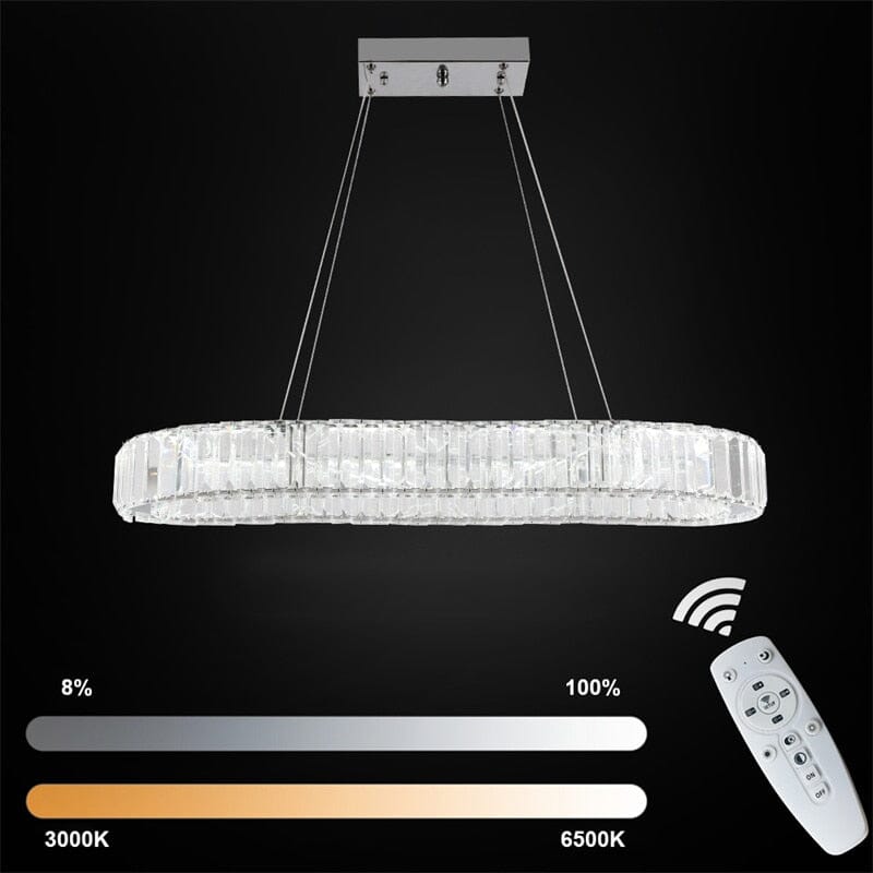 Tommy Crystal Oval Chandelier