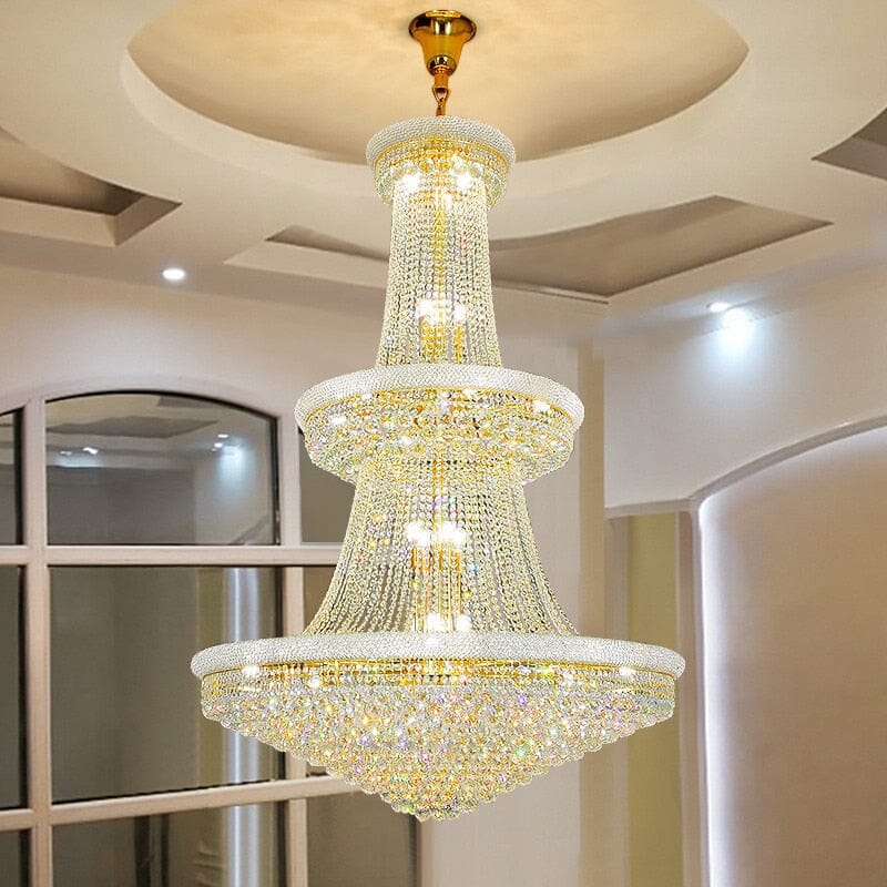 Luxury Staircase LED Crystal Chandelier
