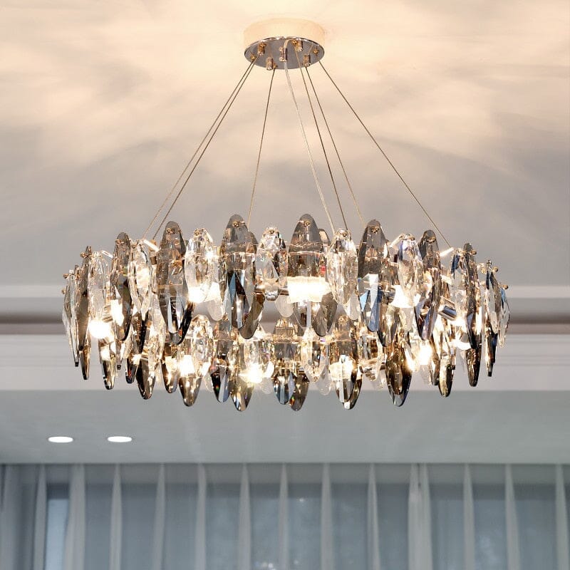 NYRA Crystal Leaf Chandelier Collection